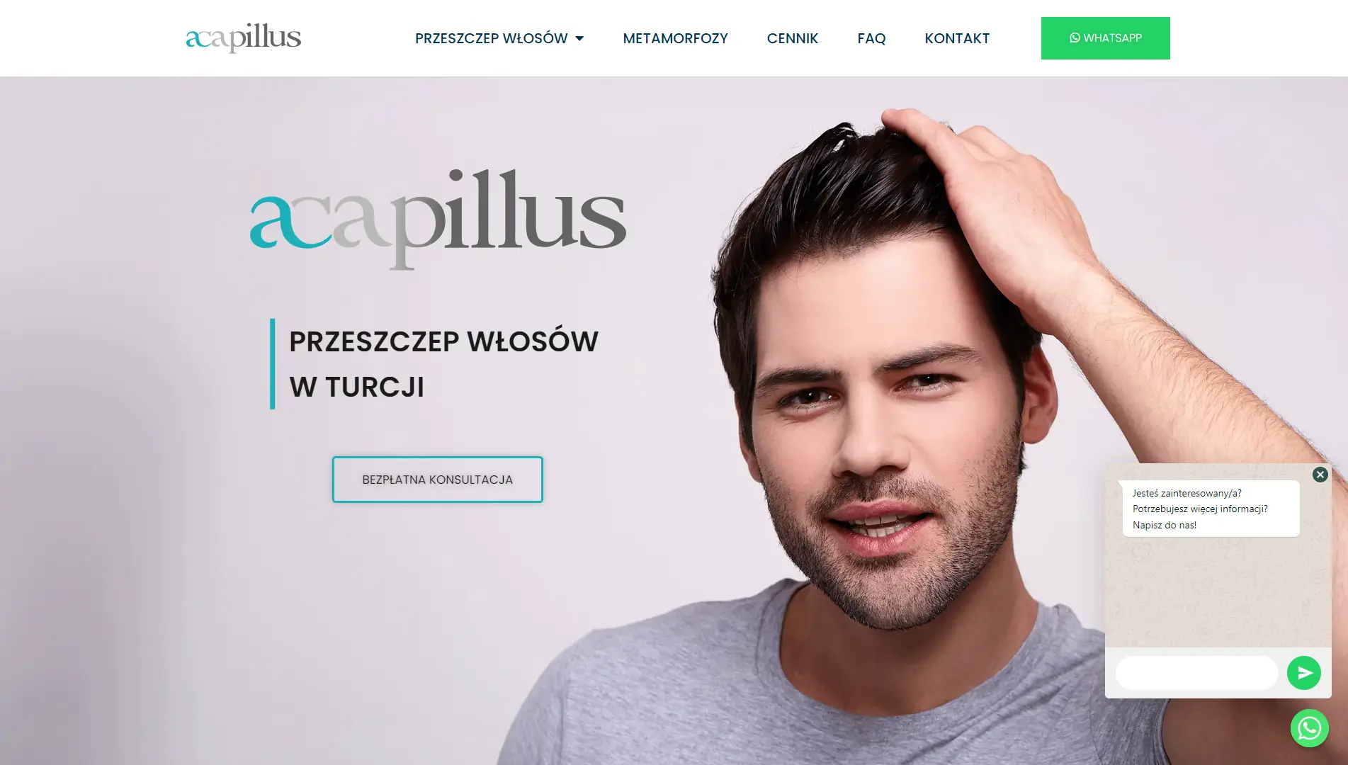 Acapillus-med.pl - Przeszczep włosów w Turcji